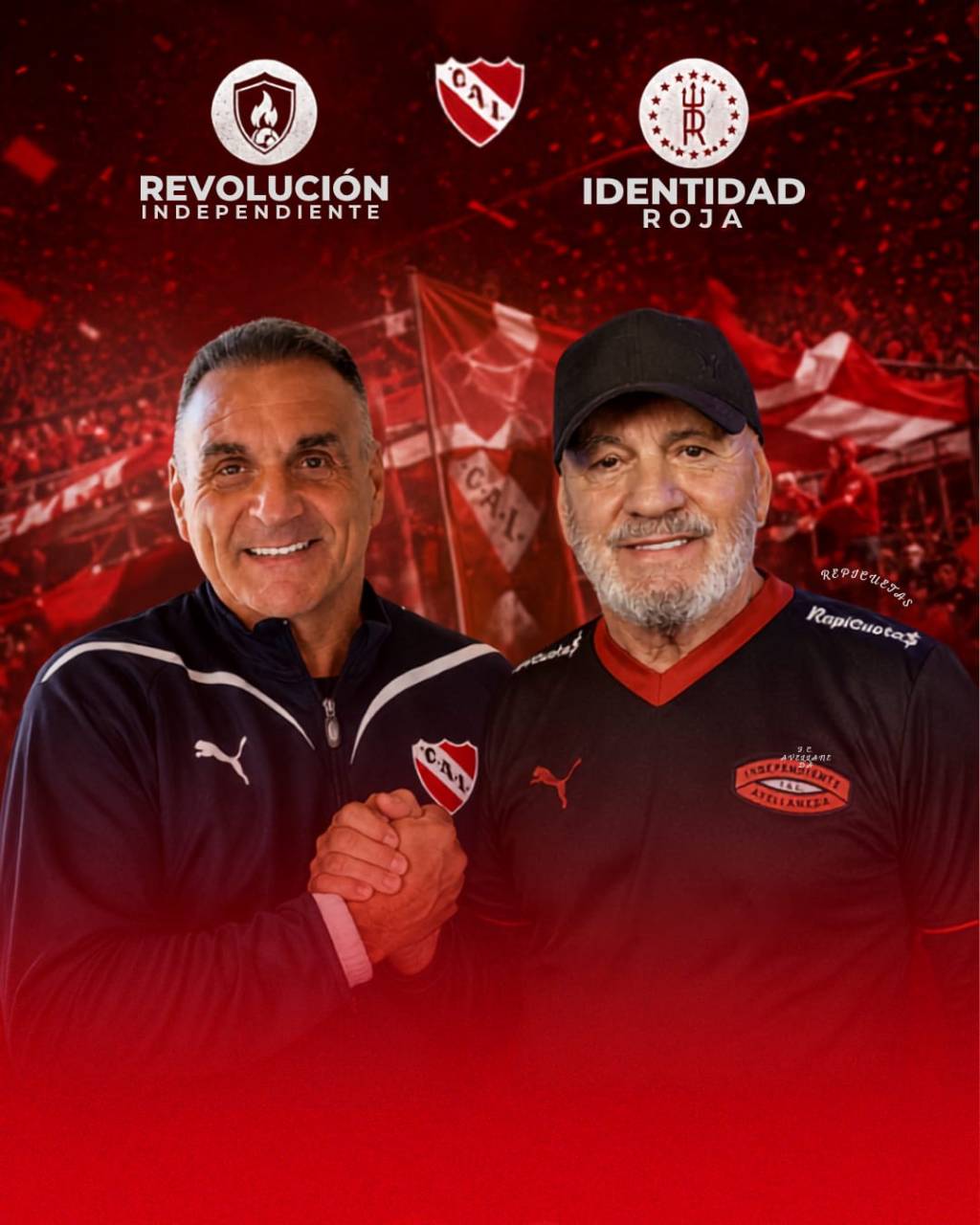 Bomba en Independiente: Identidad Roja y Revolución Independiente van en unidad a las elecciones